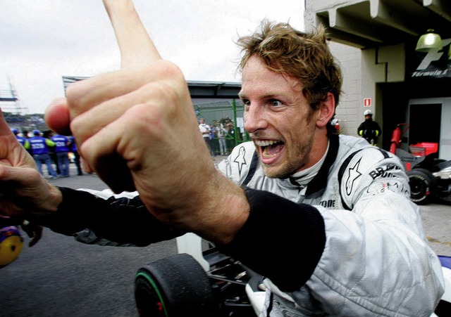 &#8222;Wir sind Weltmeister, Weltmeister!&#8220; &#8211; Jenson Button.    | Foto: DPA