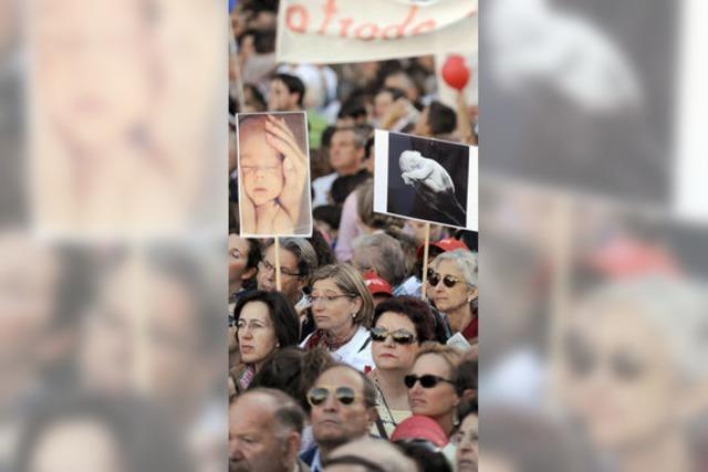 Proteste in Spanien gegen Abtreibung