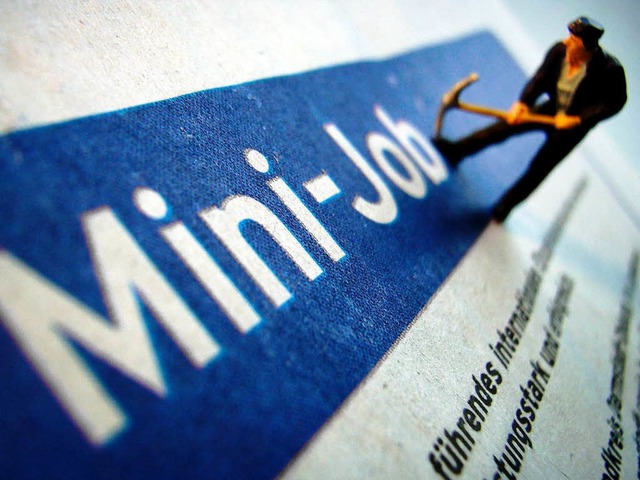 Sollen helfen, die Schwarzarbeit zu bekmpfen &#8211; Minijobs.  | Foto: dpa