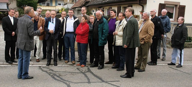 Teilnehmer der Kreisstraenfahrt bei d...eisterei des Landratsamts Emmendingen.  | Foto: Landratsamt