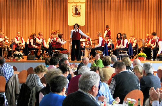 Der Musikverein Norsingen spielte zum Frhschoppenkonzert auf.   | Foto: Felix Jehle