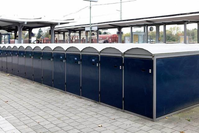 25 neue Fahrradboxen am Lahrer Bahnhof