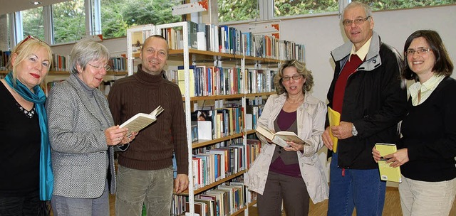 Kinder zum Lesen fhren: Gisela Patzne...eiterin Petra Zirlewagen (von links).   | Foto: Sigrid Umiger