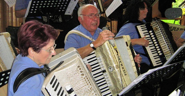 Freunde der Handharmonikamusik kamen b...ffen  in Schallstadt auf ihre Kosten.   | Foto: Anne Freyer
