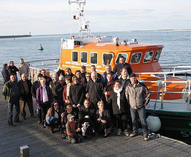 Zu Gast in Le Croisic:  Eine Delegatio...ses des Seenotrettungsdienstes  teil.   | Foto: BZ