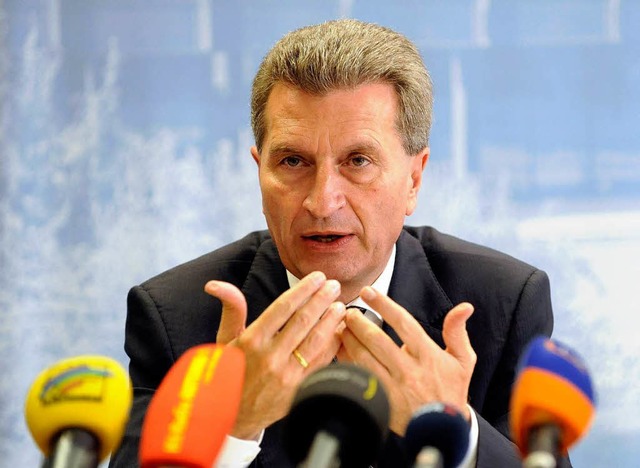 Gnther Oettinger  | Foto: dpa