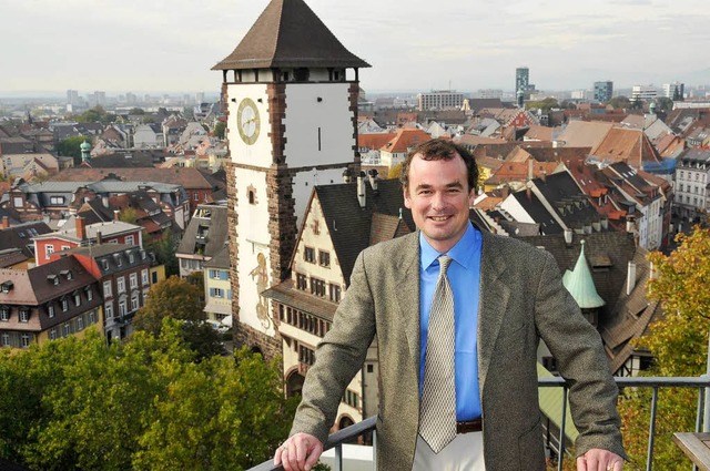 Ted Petith, der Koordinator fr Erneuerbare Energien der Partnerstadt Madison.  | Foto: Ingo Schneider