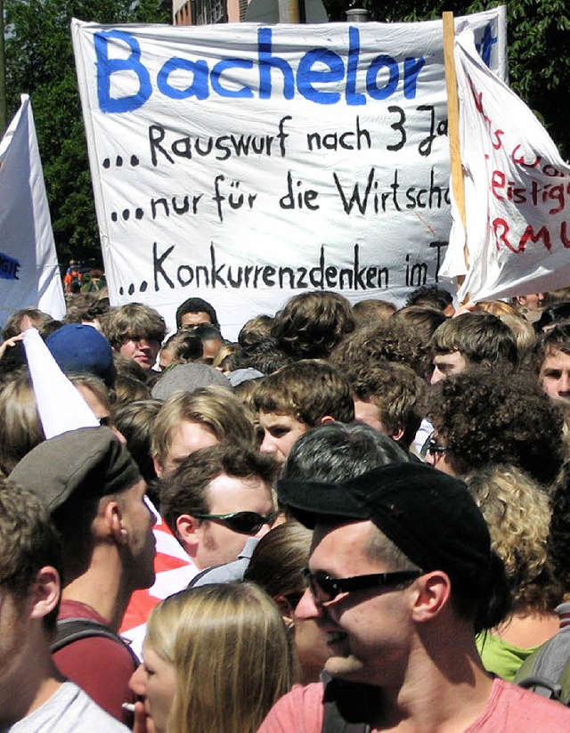 Viele Studenten kritisieren die  Reformstudiengnge.  | Foto: kitzler