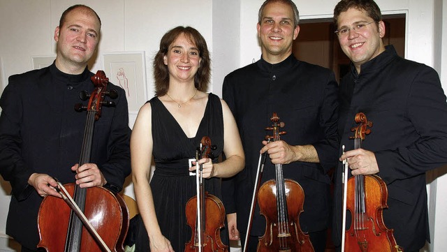 Das Cuarteto Casals mit Arnau Toms Re... ein Konzert der absoluten Extraklasse  | Foto: Karin Stckl-Steinebrunner