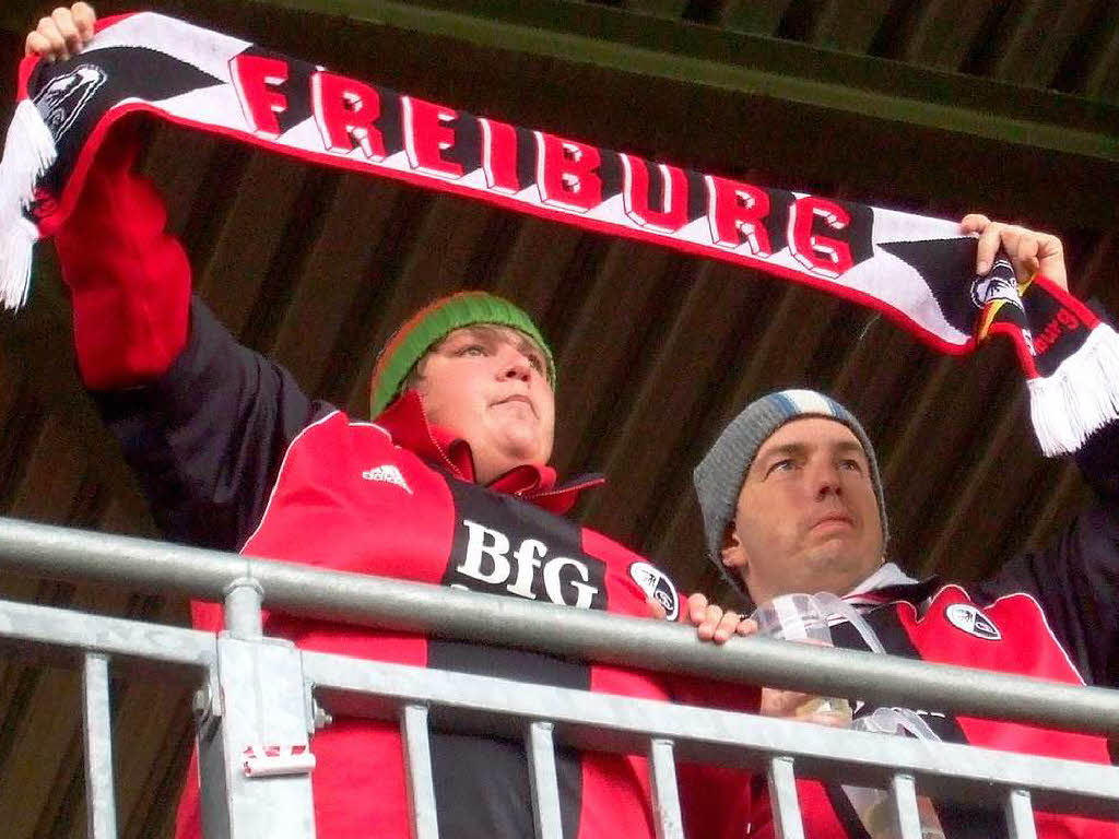 SC-Fans beim Auswrtsspiel in Mainz.