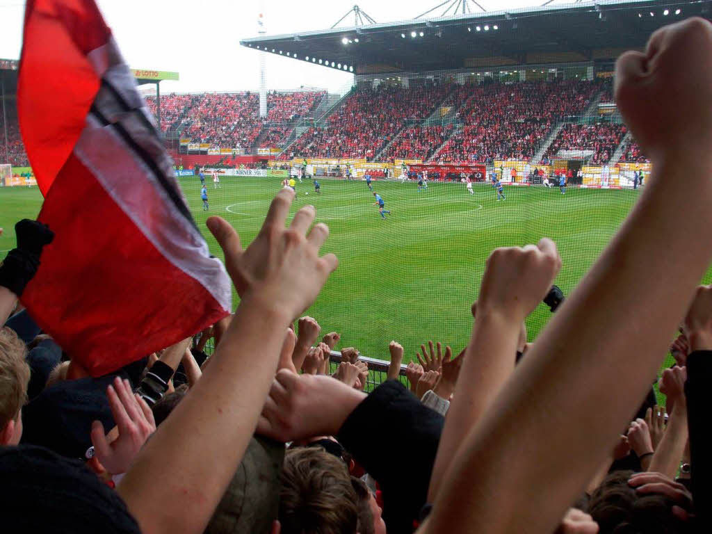 SC-Fans beim Auswrtsspiel in Mainz.