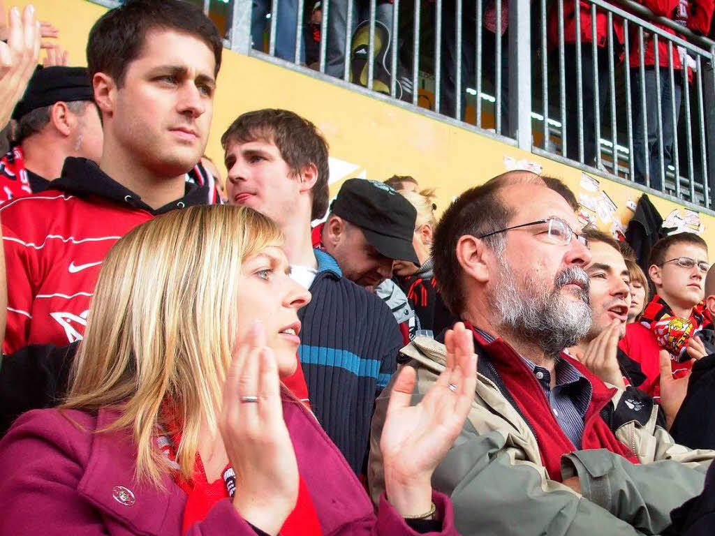 SC-Fans beim Auswrtsspiel in Mainz.