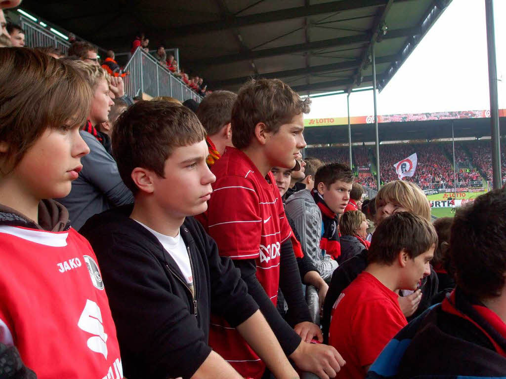 SC-Fans beim Auswrtsspiel in Mainz.