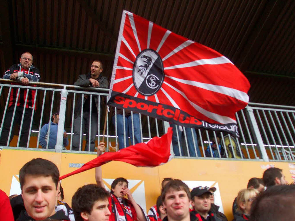 SC-Fans beim Auswrtsspiel in Mainz.