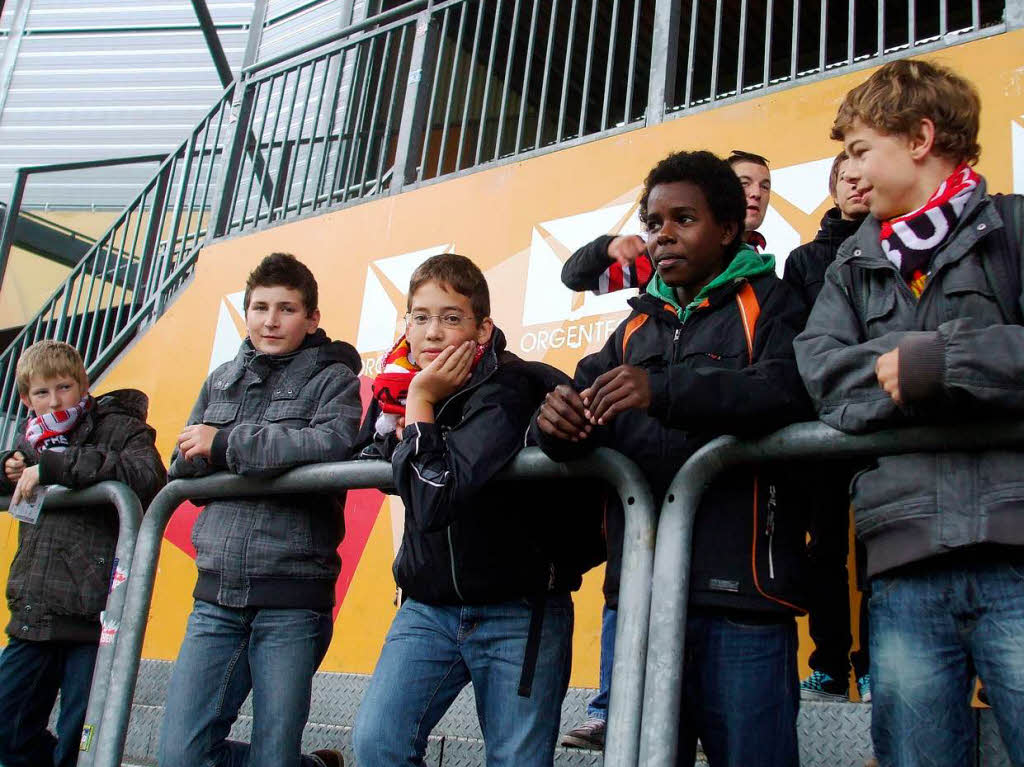 SC-Fans beim Auswrtsspiel in Mainz.