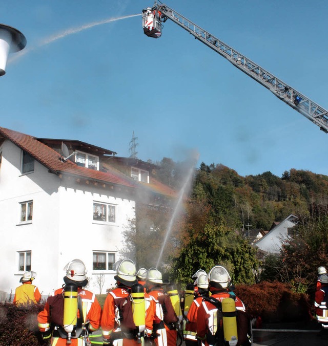 Lschwasser aus allen Rohren: Die Gesa... zeigte am Samstag, was sie draufhat.   | Foto: heiner Fabry