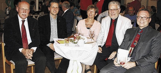 Gruppenbild mit Dame: die vier Vorlese...;Vier Stdte &#8211; ein Buch&#8220;.   | Foto: Fischer