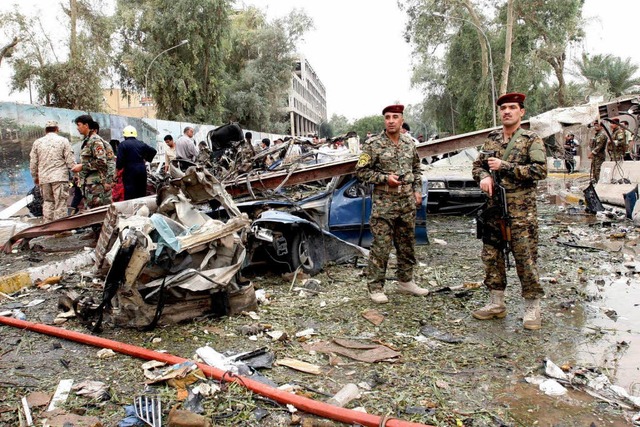Einer der beiden Anschlge ereignete sich in Baghdad.  | Foto: dpa