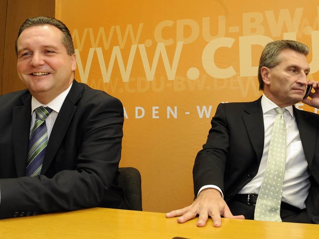 Geht es nach der CDU, soll Stefan Mapp...Oettinger in Baden-Wrttemberg werden.  | Foto: dpa