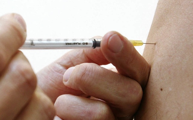 Nur ganz wenige Menschen haben sich bi... die  Schweinegrippe impfen lassen.     | Foto: dpa