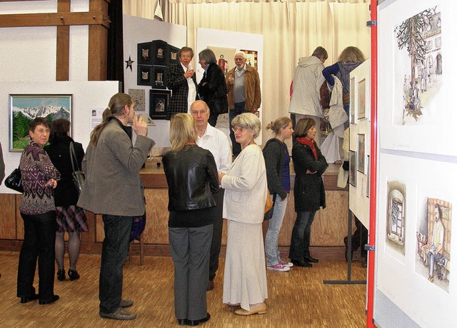 Die Ausstellung einheimischer Knstler...in St. Peter findet groes Interesse.   | Foto: privat