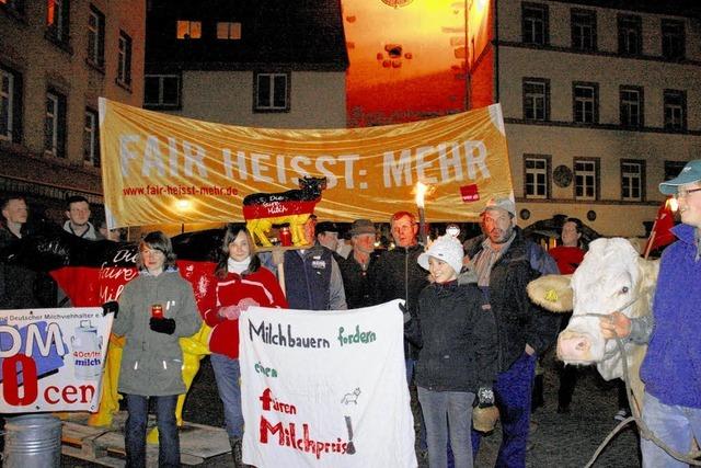 Milchbauern lassen mit ihrem Protest nicht locker