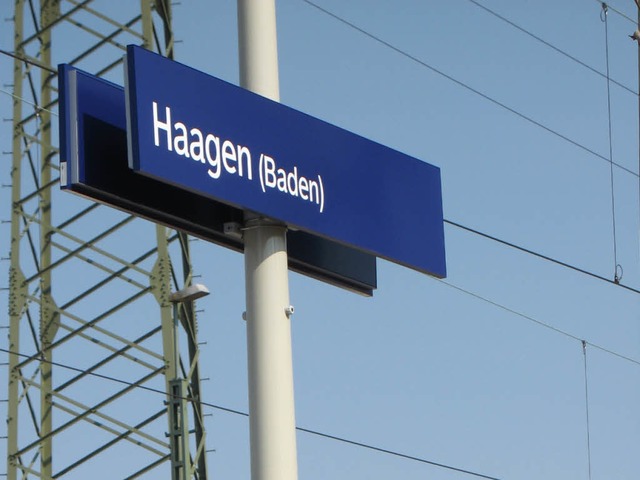 Am Bahnhof Haagen in Lrrach ereignete sich der bergriff auf den 18-Jhrigen.  | Foto: Nikolaus Trenz