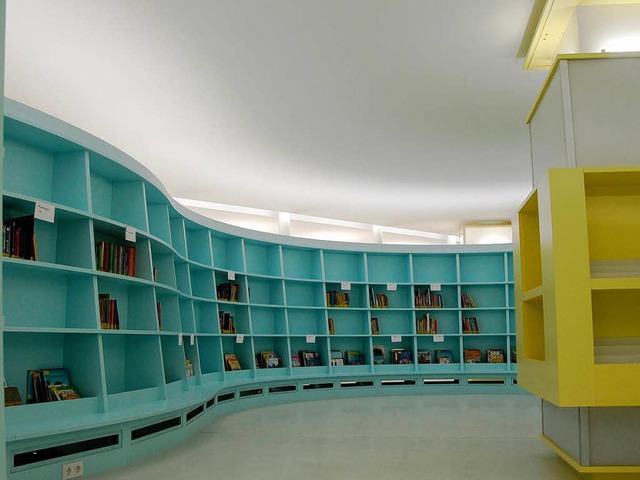 Ein erster Blick in die neue Stadtbibliothek Rheinfelden.  | Foto: Ingrid Bhm-Jacob