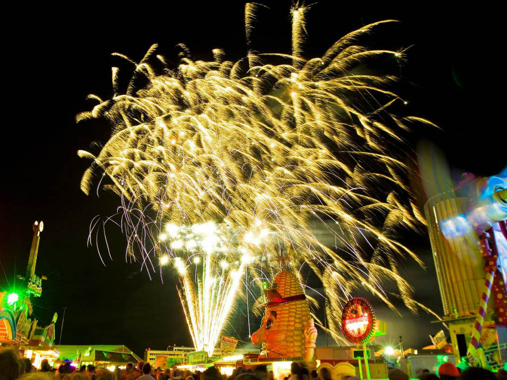 Das Feuerwerk der Freiburger Herbstmess’