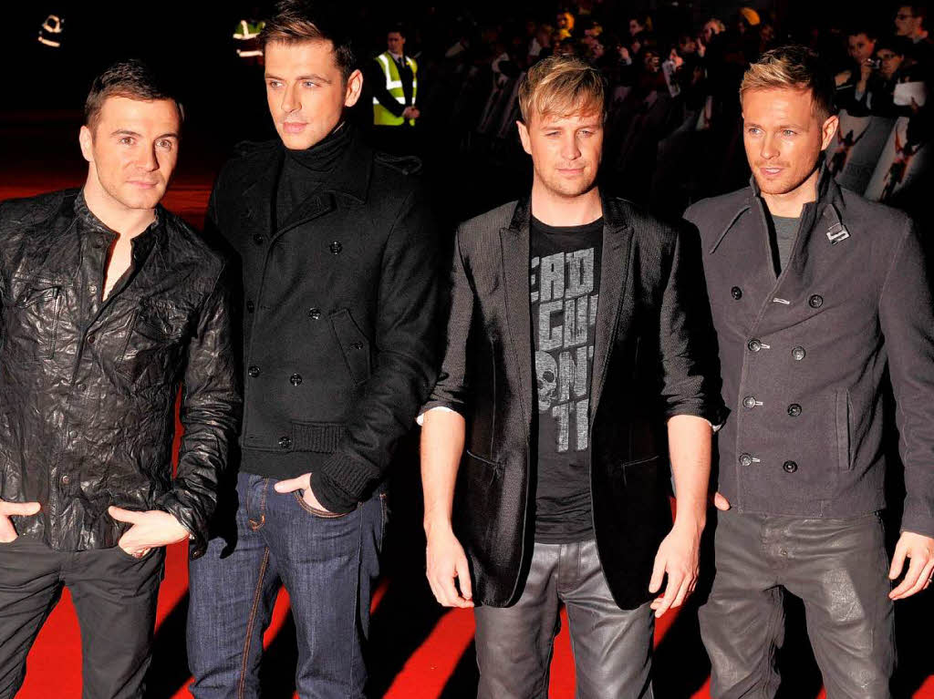Westlife bei der Premiere in London Westlife bei der Premiere in London