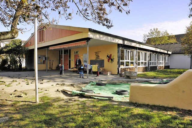 Bekommt eine Kinderkrippe: der Kindergarten in Hgelheim.    | Foto: Mnch