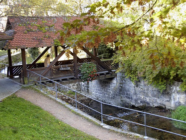 So wenig Wasser wie in diesen Tagen ha... Hochwasserschutz unumgnglich macht.   | Foto: LANGELOTT