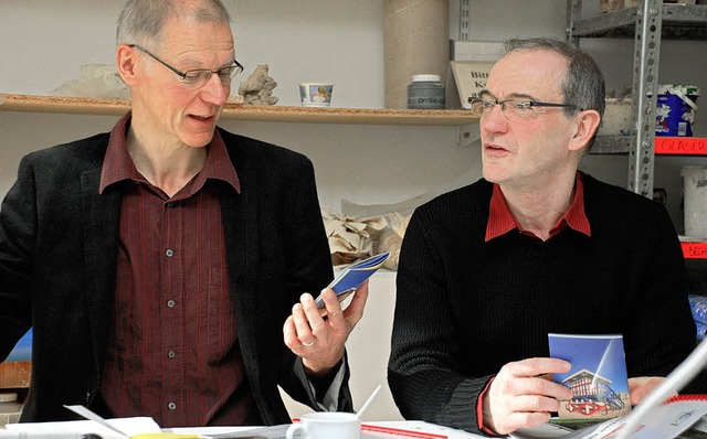 Der Chef der Kunstschule, Heinrich Br...ei der Vorstellung des neuen Programms  | Foto: gertrude siefke