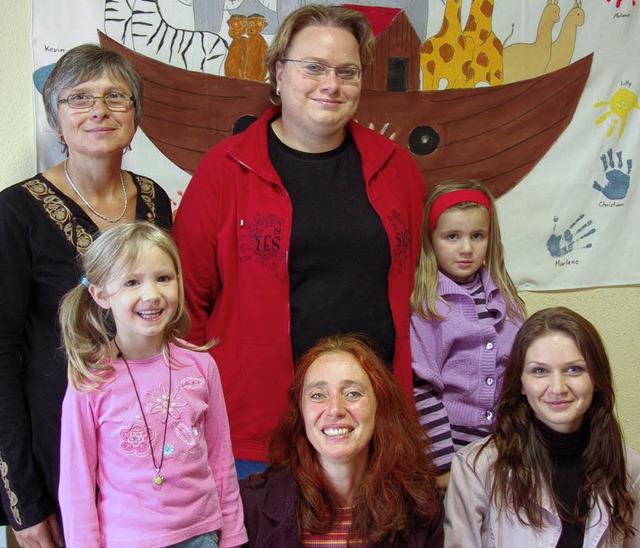 Freuen sich auf die Zusammenarbeit:  K... mit Lina und  Anne Schwarz mit Sina.   | Foto: Kathrin Blum