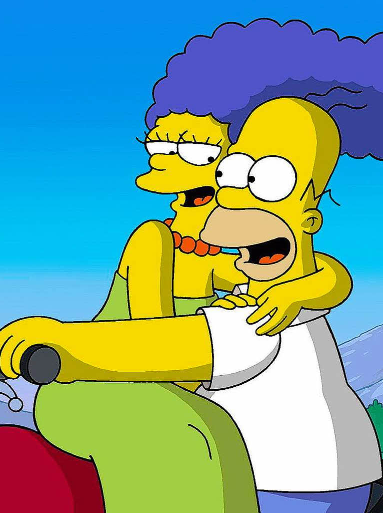 Marge mit Homer. Marge mit Homer.