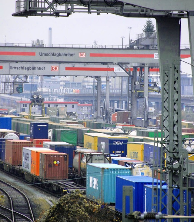 Die Kapazitten im Umschlagbahnhof nicht ausgelastet.    | Foto: Frey