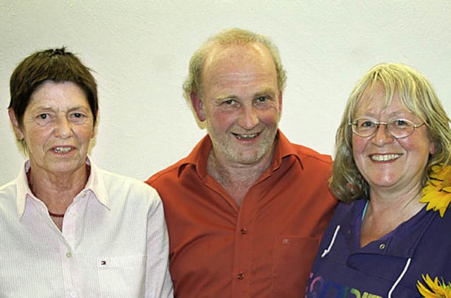 Der neue Vorstand (von links): Hannelore Schult, Adolf Schuler und Gerlinde Wax   | Foto: michael Saurer