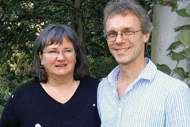 Renate Schwedes und Stefan Gnther von...sstelle des Diakonischen Werks Lrrach  | Foto: Johanna Hgg