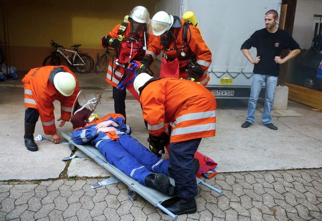 Wenn&#8217;s brennt, ist Menschenretten oberstes Gebot.   | Foto: dieter fink