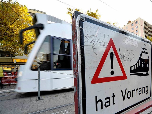 Am Betzenhauser Torplatz ereignete sich der tdliche Straenbahnunfall.  | Foto: Thomas Kunz