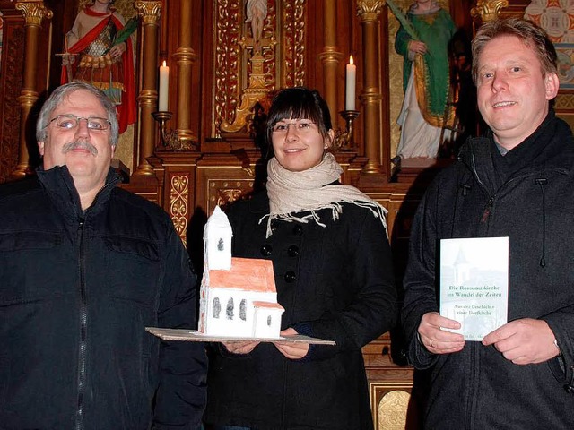 Katharina Boll prsentierte im Rahmen ...ber die Romanuskirche in Altvogtsburg.  | Foto: Benjamin Bohn