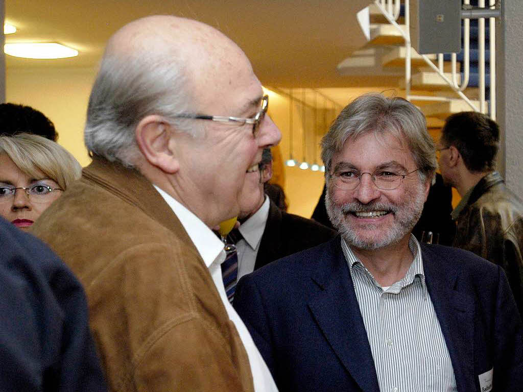 Juni 2007: Achim Stocker und BZ-Chefredakteur Thomas Hauser.