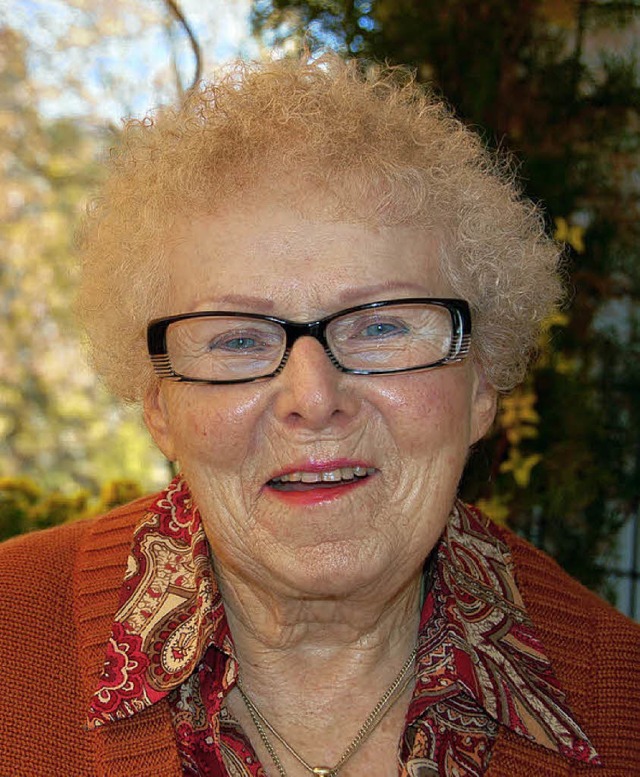 Hella Bhmert wird heute 90 Jahre alt.   | Foto: Grttinger