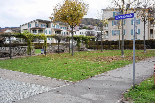 An der Ecke Kastanienallee/Allmendstra...tz fr einen Pavillon als Treffpunkt.   | Foto: Zimmermann-Drkop