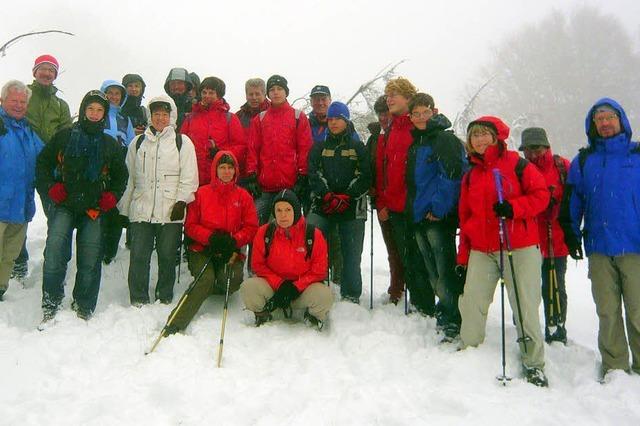 Wanderung im ersten Schnee