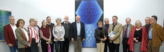 Ehemalige Brgermeister besuchten die Kunsthalle Messmer in Riegel.   | Foto: Dieter Schille