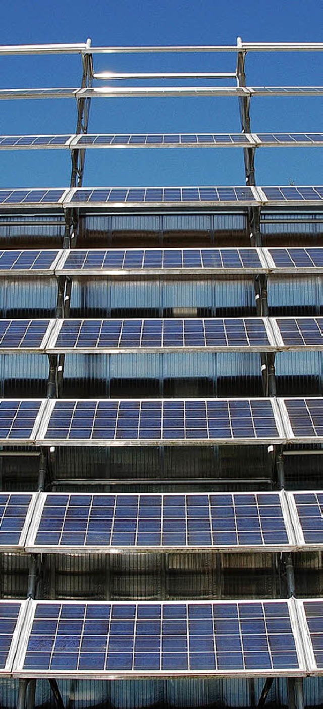 Photovoltaik wie hier im Endinger Gewe...er umweltschonenden Energieerzeugung.   | Foto: Hans-Jrgen Trul