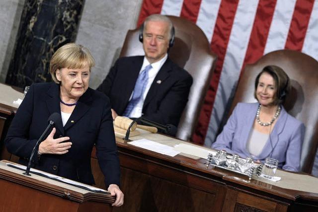 US-Kongress feiert Merkel