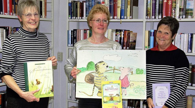 Lesekompetenz zu vermitteln ist ihr An...chen in der Kanderner Stadtbibliothek.  | Foto: Markus Maier