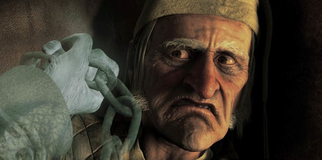 Der Weihnachtshasser Ebenezer Scrooge (Jim Carrey)  | Foto: film frame / wds